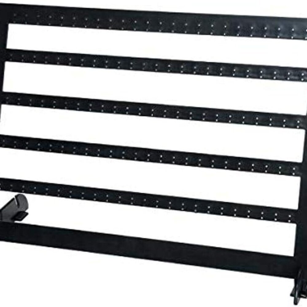 2025-444, Black, Earring Display: Plastic, 9.5 x 13.25 Inches